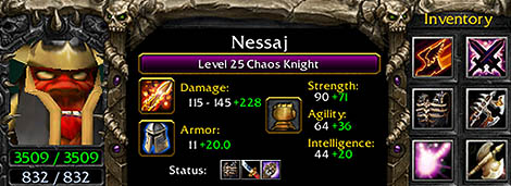 Nessaj - The Chaos Knight